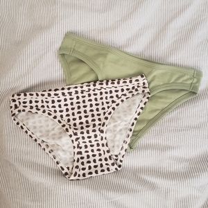 Arq Lou underwear, small, pistachio & paisley